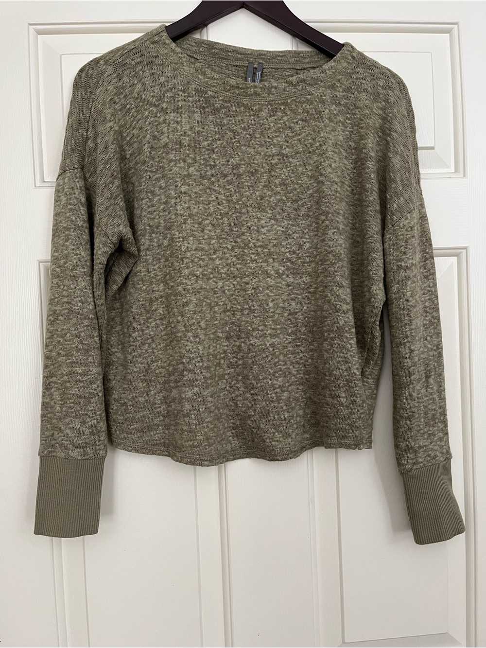 Anthropologie Olive Green Crewneck Sweater Size Small/Medium
